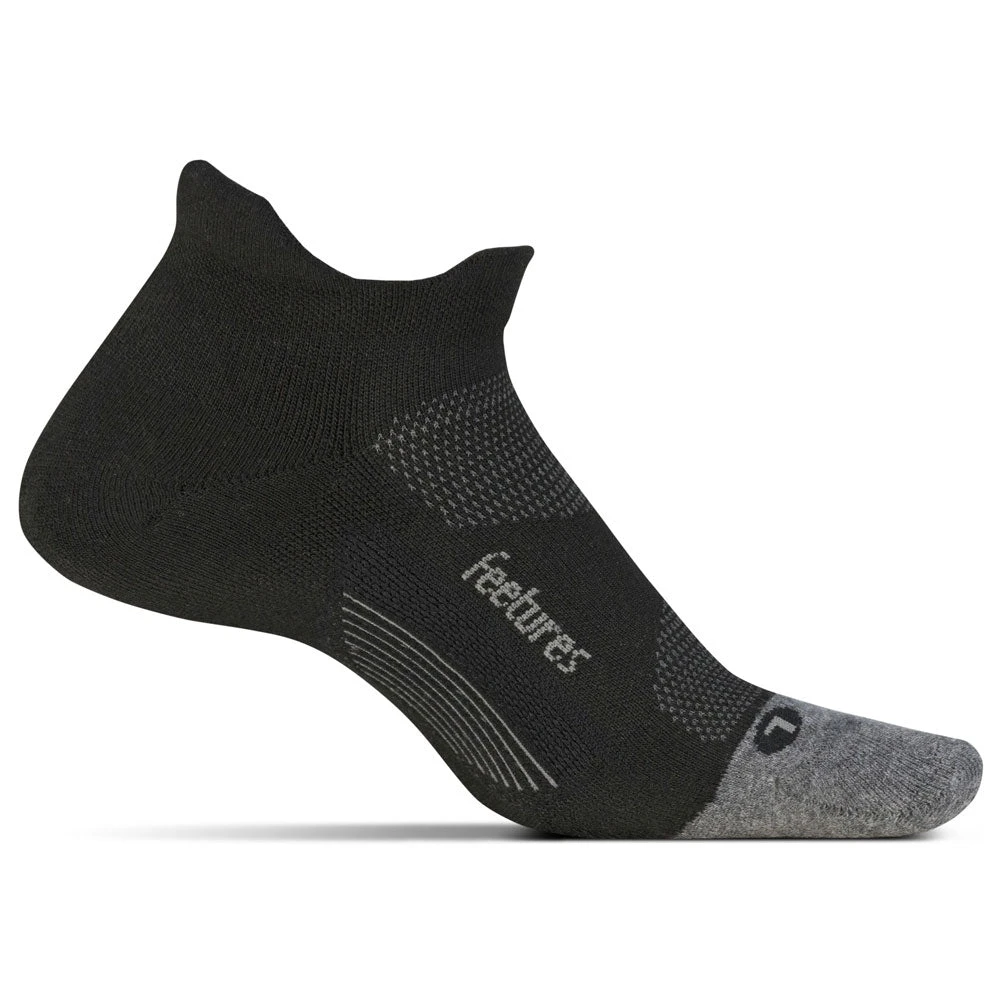 Feetures Elite Max Cushion No Show Tab Socks Black 3 Feetures Elite Max Cushion No Show Tab Socks Black