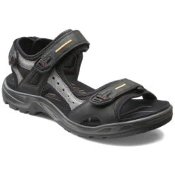 Marlou Shoes Sales Shop 25 Ecco Yucatan Sandal Black/Mole Leather (Men's)
