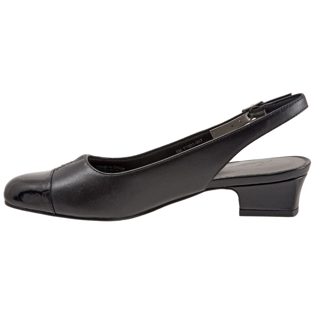 Trotters Dea Heel Black Leather/Patent Combi (Women's) 4 Trotters Dea Heel Black Leather/Patent Combi (Women's) - Image 2
