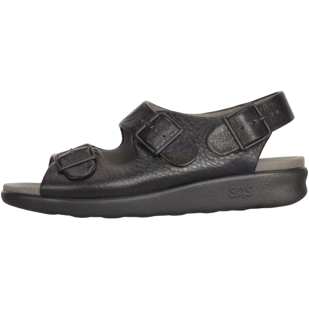 SAS Relaxed Sandal Black Leather (Women's) 4 SAS Relaxed Sandal Black Leather (Women's) - Image 2