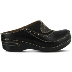 L'Artiste By Spring Step Chino Clog Black Leather (Women's) -Marlou Shoes Sales Shop black 3 67226bf1 de10 491a 88f4 0228cc7ed45e