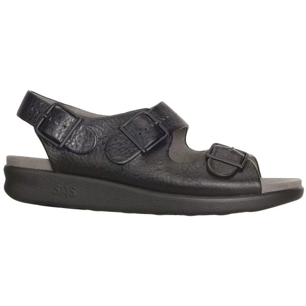 SAS Relaxed Sandal Black Leather (Women's) 5 SAS Relaxed Sandal Black Leather (Women's) - Image 3