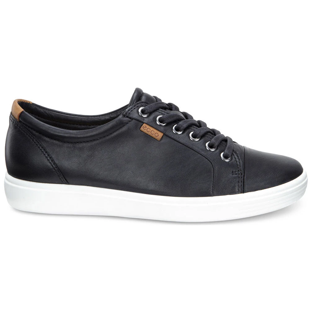 Ecco Soft 7 Black Leather Sneaker (Women's) 5 Ecco Soft 7 Black Leather Sneaker (Women's) - Image 3