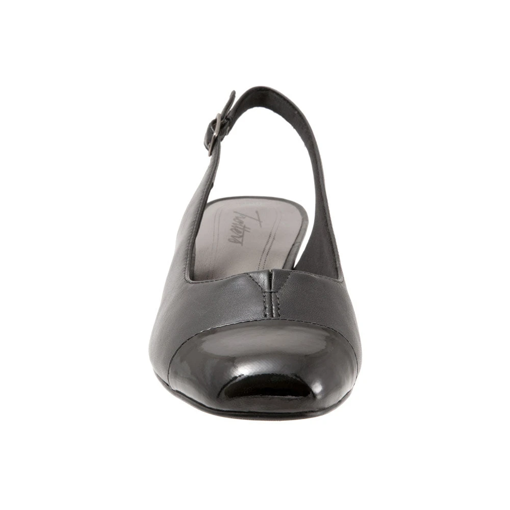 Trotters Dea Heel Black Leather/Patent Combi (Women's) 6 Trotters Dea Heel Black Leather/Patent Combi (Women's) - Image 4