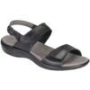 SAS Nudu Sandal Black Midnight Leather (Women's) -Marlou Shoes Sales Shop black midnight 1