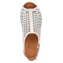 Spring Step Bohemianish Sandal White Leather (Women's) -Marlou Shoes Sales Shop bohe 4