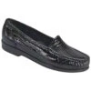 SAS Simplify Loafer Black Croc (Women's) -Marlou Shoes Sales Shop croc black 1