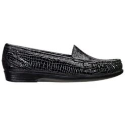 SAS Simplify Loafer Black Croc (Women's) -Marlou Shoes Sales Shop croc black 3