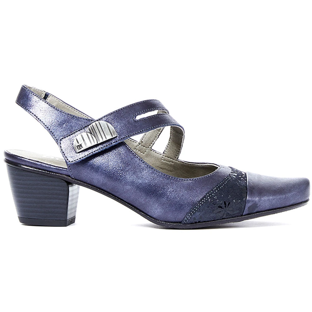 Dorking Triana 6730 Heel Navy Leather/Suede Combo (Women's) 3 Dorking Triana 6730 Heel Navy Leather/Suede Combo (Women's)