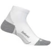 Feetures Plantar Fasciitis Relief Light Cushion Quarter Socks White -Marlou Shoes Sales Shop pf20158 white 1