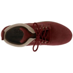 SAS Gretchen Chukka Water-Resistant Boot Red/Taupe Leather (Women's) -Marlou Shoes Sales Shop red 6 bbf1eb21 009f 4179 8c96 a4fb88b22230